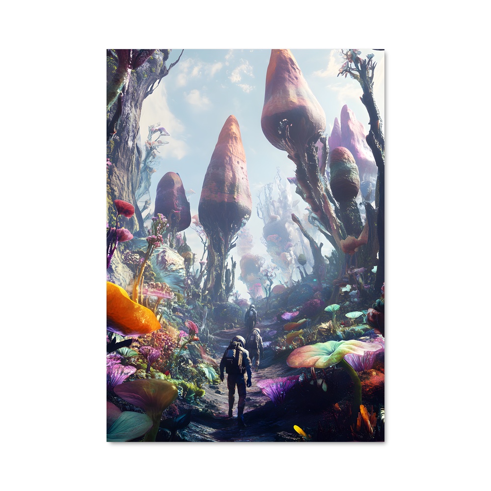 Poster Étonnant Mondes Aliens